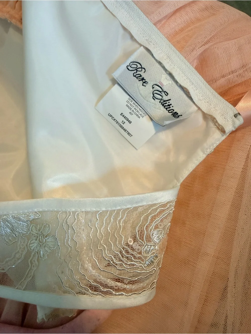 Rare Editions delicate peach